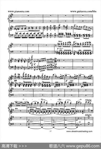 PianoConcertoNo.1ingMinorOp.25（g小调第一钢琴协奏曲·双钢琴）|门德尔松