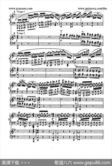 PianoConcertoNo.1ingMinorOp.25（g小调第一钢琴协奏曲·双钢琴）|门德尔松