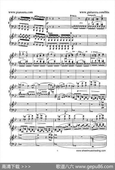 PianoConcertoNo.1ingMinorOp.25（g小调第一钢琴协奏曲·双钢琴）|门德尔松