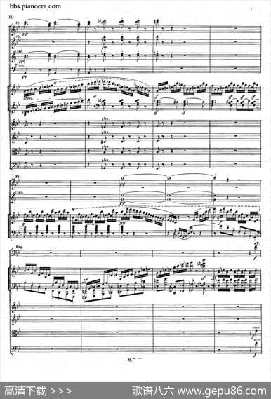 PianoConcertoNo.1ingMinorOp.25（g小调第一钢琴协奏曲·总谱）|门德尔松