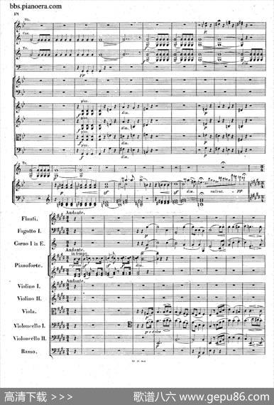 PianoConcertoNo.1ingMinorOp.25（g小调第一钢琴协奏曲·总谱）|门德尔松