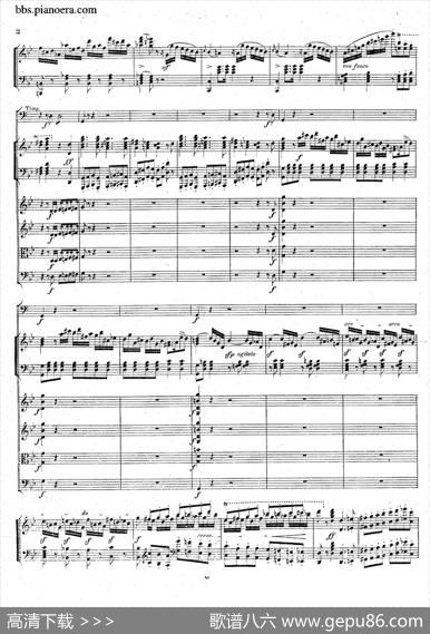 PianoConcertoNo.1ingMinorOp.25（g小调第一钢琴协奏曲·总谱）|门德尔松