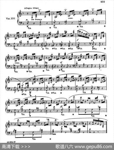 VariationsSerieusesOp.54（d小调庄严变奏曲）|门德尔松