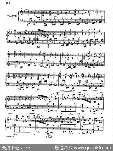 VariationsSerieusesOp.54（d小调庄严变奏曲）|门德尔松
