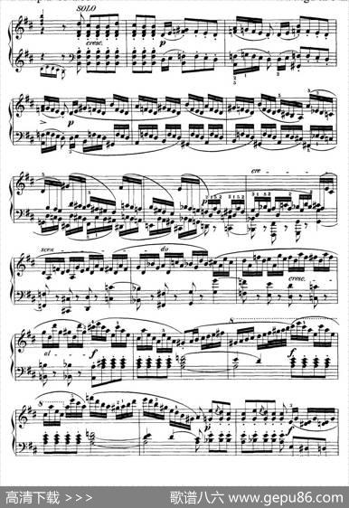 CapriccioBrillanteinBMajorOp.22（B大调华丽随想曲·钢琴独奏）|门德尔松