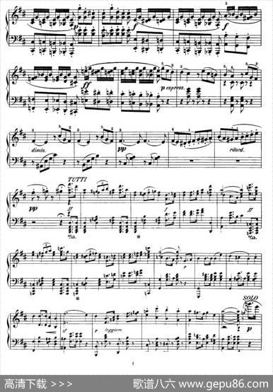CapriccioBrillanteinBMajorOp.22（B大调华丽随想曲·钢琴独奏）|门德尔松