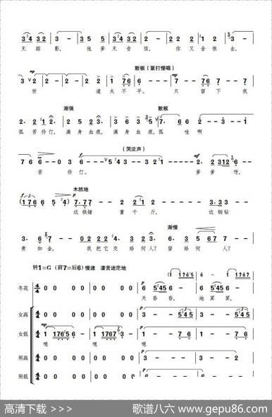 爹爹呀，你快醒一醒（电视歌剧《红云崖》选曲，女高音独唱、合唱伴唱） - 梁上泉|舒铁民