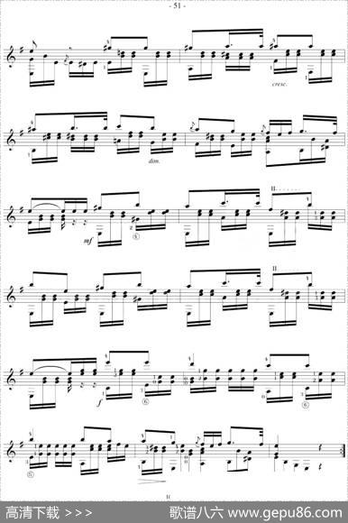 著名古典吉他练习曲（26）