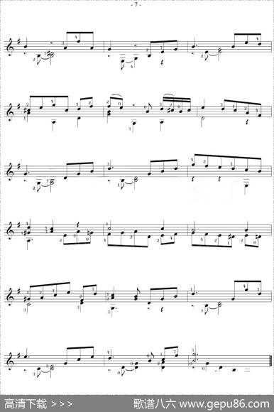 FernandoSor《12Studies,Op.35》（STUDY4）