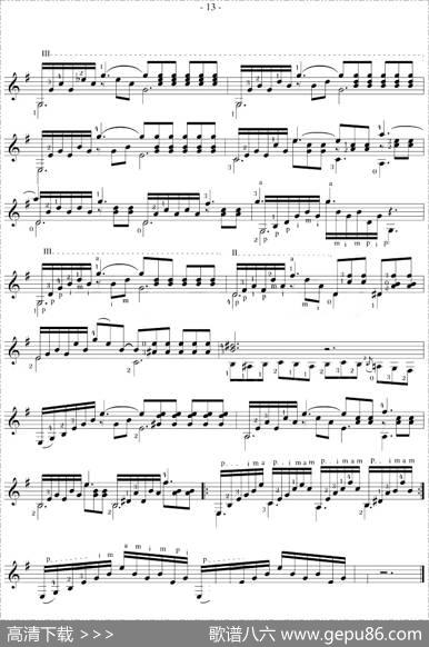 FernandoSor《12Studies,Op.35》（STUDY7）