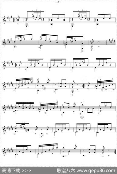 FernandoSor《12Studies,Op.35》（STUDY8）