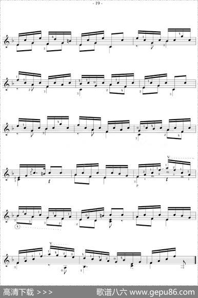 FernandoSor《12Studies,Op.35》（STUDY10）