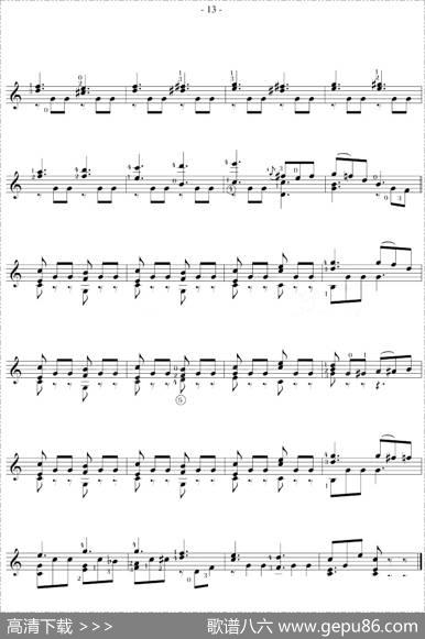 FernandoSor《12Studies,Op.60》（STUDY7）