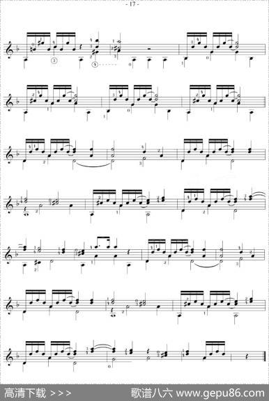 FernandoSor《12Studies,Op.60》（STUDY9）