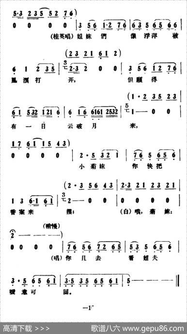 姐妹叹飘零（《情探》选段）