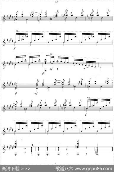 MauroGiuliani《12Studies,Op.48》（STUDY9）