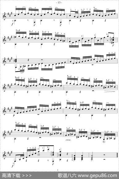 MauroGiuliani《12Studies,Op.48》（STUDY18）