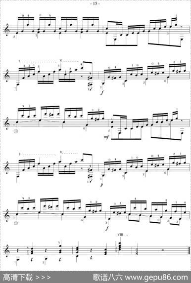 MauroGiuliani《12Studies,Op.48》（STUDY19）