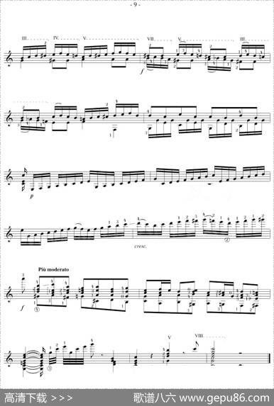 NapoleonCoste《25Studies,Op.38》（STUDY5）