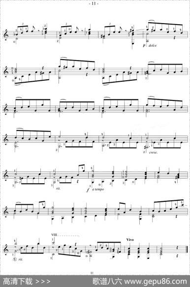 NapoleonCoste《25Studies,Op.38》（STUDY6）