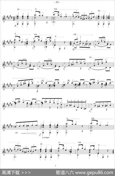 NapoleonCoste《25Studies,Op.38》（STUDY7）