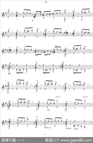 NapoleonCoste《25Studies,Op.38》（STUDY9）