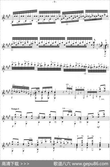 NapoleonCoste《25Studies,Op.38》（STUDY12）