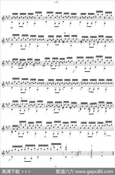 NapoleonCoste《25Studies,Op.38》（STUDY15）
