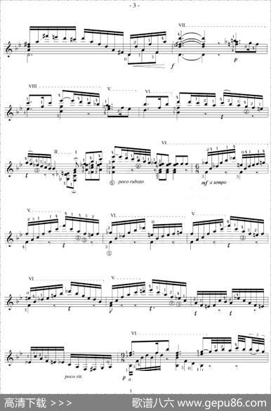 NapoleonCoste《25Studies,Op.38》（STUDY18）