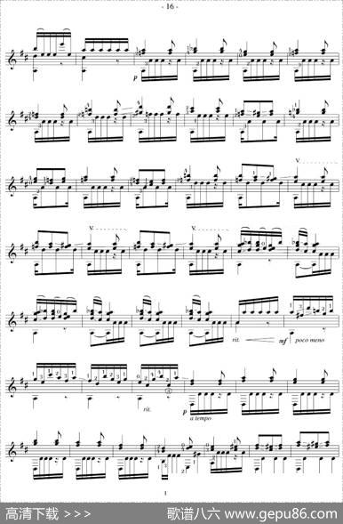 NapoleonCoste《25Studies,Op.38》（STUDY23）