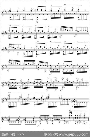 NapoleonCoste《25Studies,Op.38》（STUDY23）