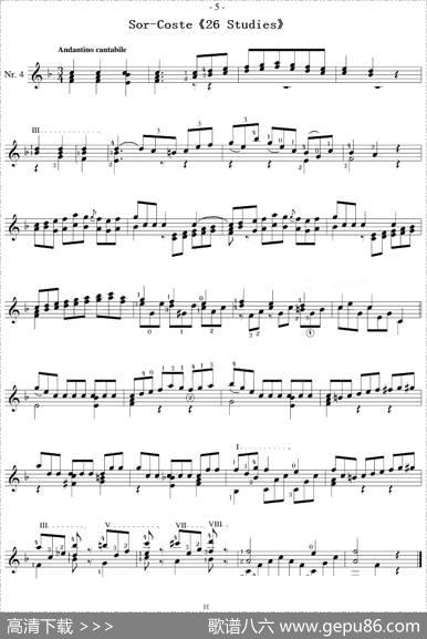 Sor-Coste《26Studies》（STUDY4）