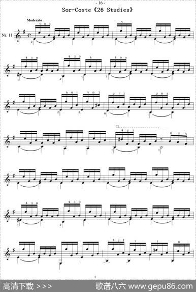 Sor-Coste《26Studies》（STUDY11）