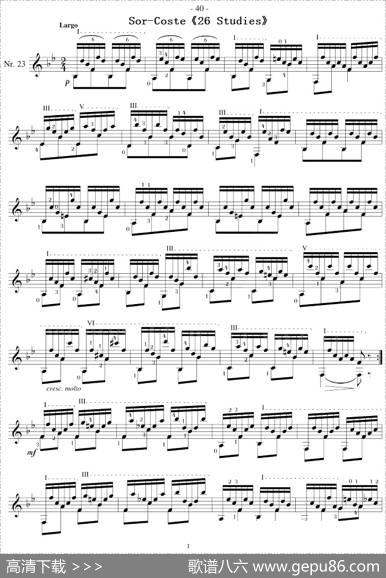 Sor-Coste《26Studies》（STUDY23）