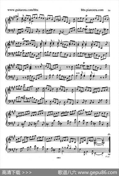 SuiteNo.6inf-sharpMinorHWV431（升f小调第六组曲）|亨德尔