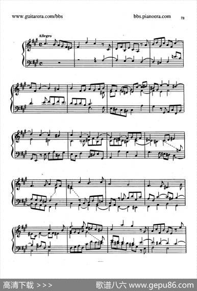 SuiteNo.6inf-sharpMinorHWV431（升f小调第六组曲）|亨德尔