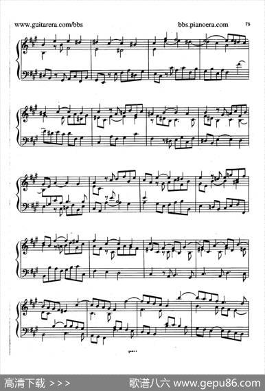 SuiteNo.6inf-sharpMinorHWV431（升f小调第六组曲）|亨德尔