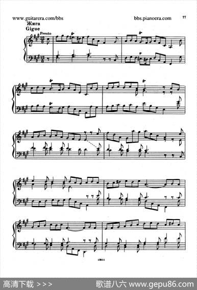 SuiteNo.6inf-sharpMinorHWV431（升f小调第六组曲）|亨德尔