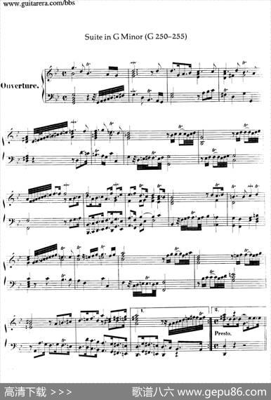 SuiteNo.7ingMinorHWV432（g小调第七组曲）|亨德尔