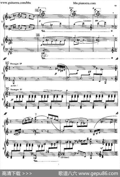 SonataforTwoPianos（双钢琴奏鸣曲）|弗朗西斯·普朗克