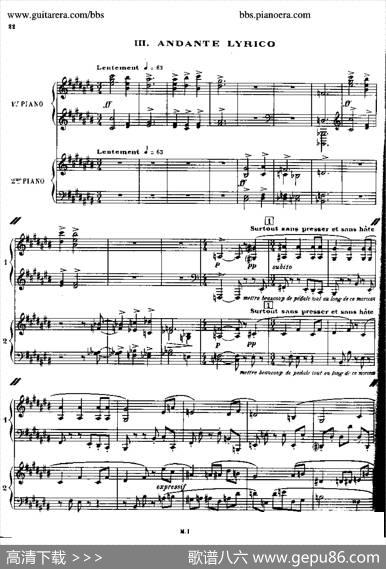 SonataforTwoPianos（双钢琴奏鸣曲）|弗朗西斯·普朗克