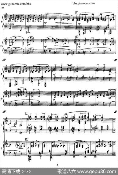 SonataforTwoPianos（双钢琴奏鸣曲）|弗朗西斯·普朗克