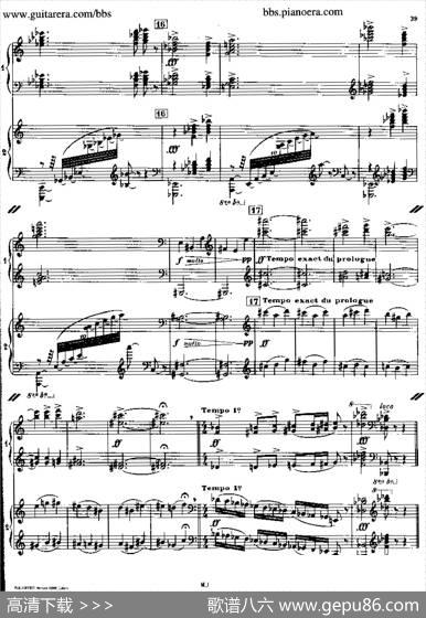 SonataforTwoPianos（双钢琴奏鸣曲）|弗朗西斯·普朗克