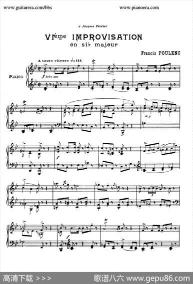 15Improvisations（15首即兴曲·Ⅵ）|弗朗西斯·普朗克