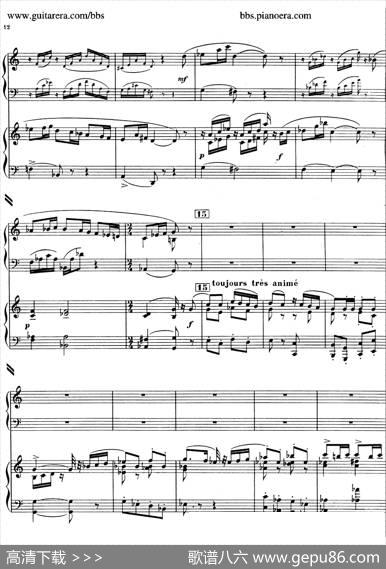 PianoConcertoinc-sharpMinor（升c小调钢琴协奏曲·第一乐章）|弗朗西斯·普朗克