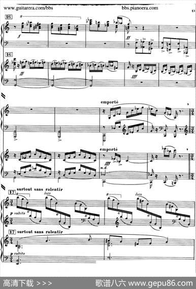 PianoConcertoinc-sharpMinor（升c小调钢琴协奏曲·第一乐章）|弗朗西斯·普朗克