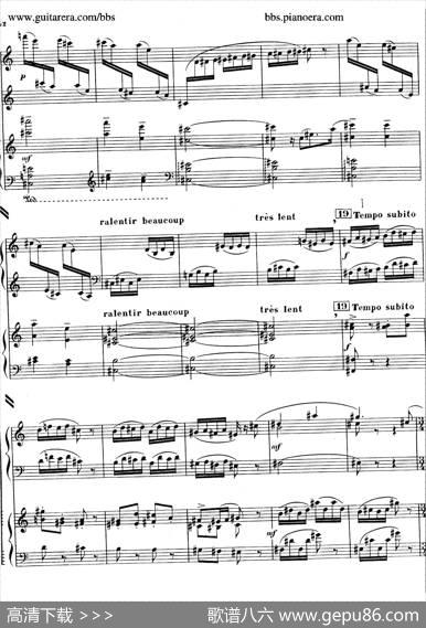 PianoConcertoinc-sharpMinor（升c小调钢琴协奏曲·第三乐章）|弗朗西斯·普朗克