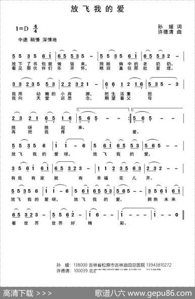 放飞我的爱 - 孙媛|许德清
