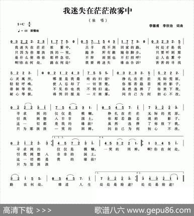 我迷失在茫茫浓雾中 - 李德甫李欣治|李德甫李欣治
