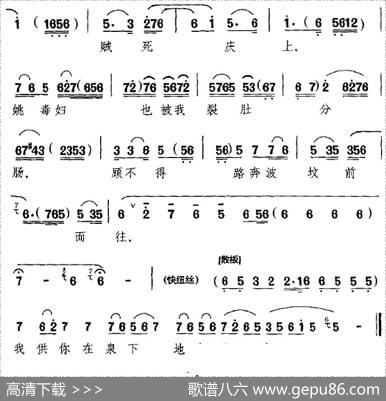 青霜剑报冤仇贼把命丧（《青霜剑》选段）